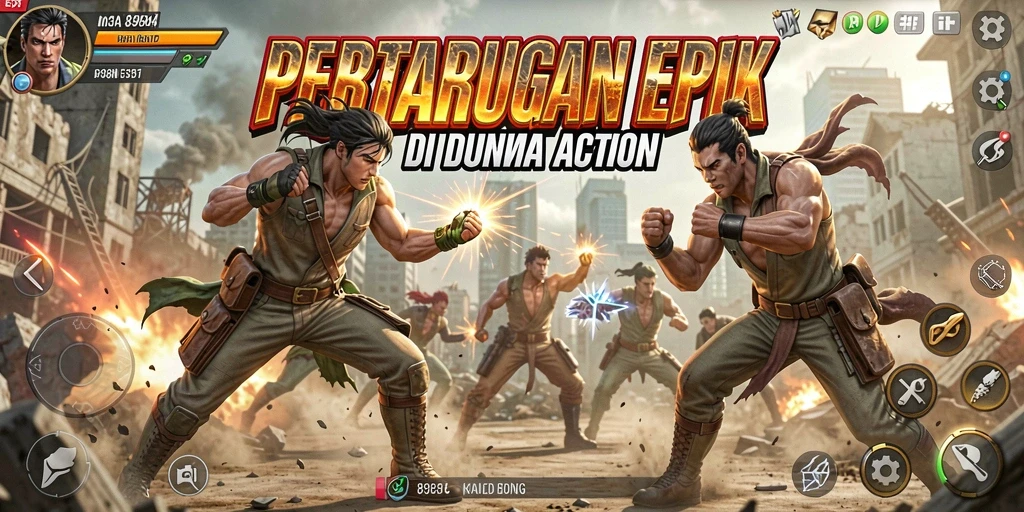 Tampilan gameplay seru dan grafis menawan dari 898A.