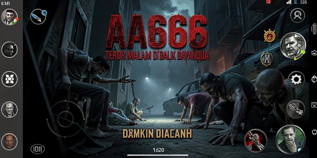 Tampilan gameplay menegangkan dari game Horror AA666.