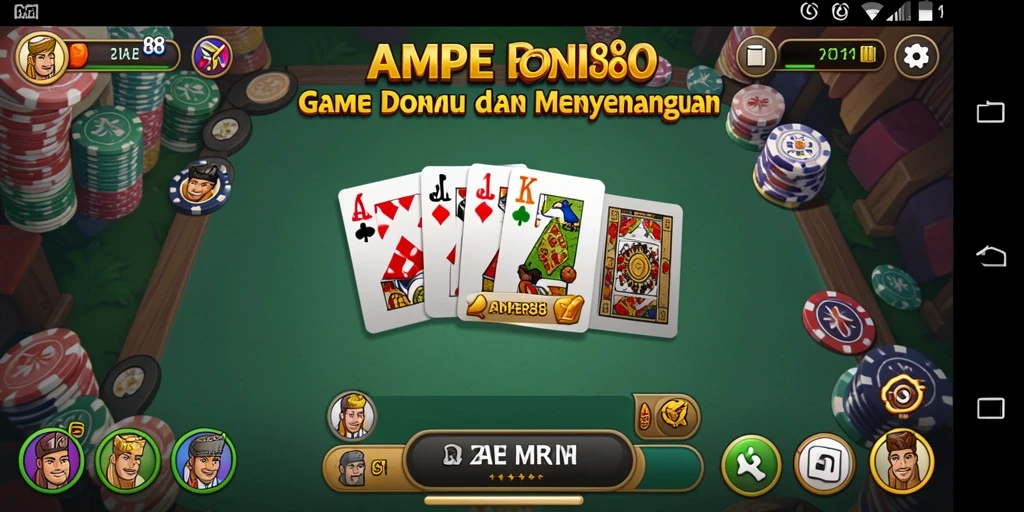 Tampilan gameplay seru di AMPER88 yang menampilkan aksi Domino.