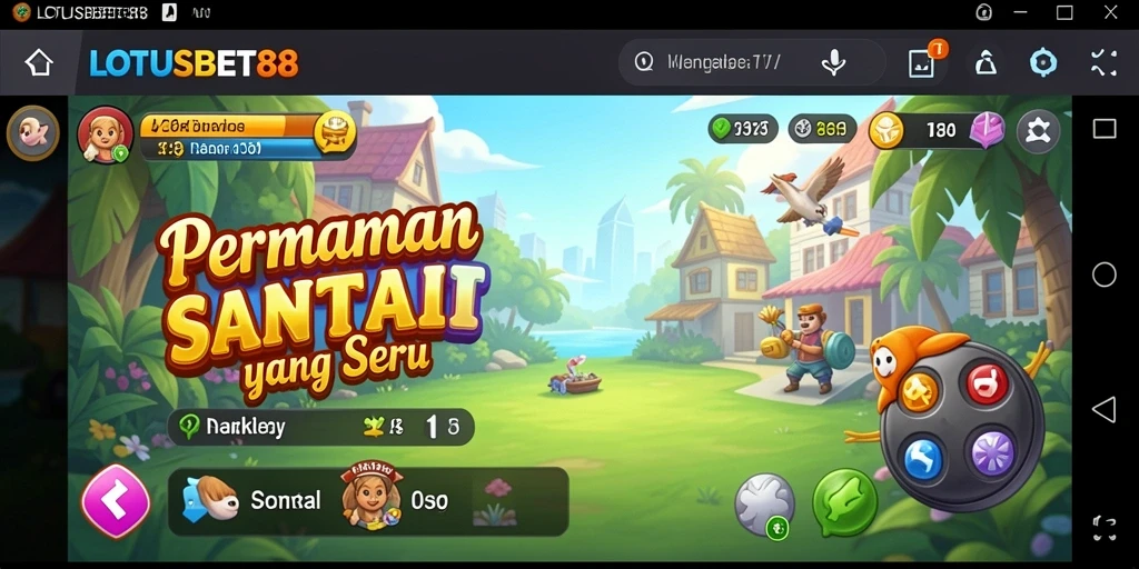 Tangkapan layar gameplay <strong>LOTUSBET88</strong> yang menunjukkan serunya permainan santai.