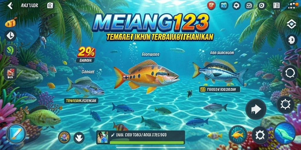 Tampilan menarik dari gameplay Tembak Ikan yang mendebarkan di MENANG123.