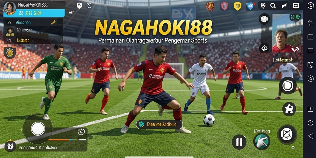 Tampilan menarik dari gameplay NAGAHOKI88 yang penuh aksi olahraga.