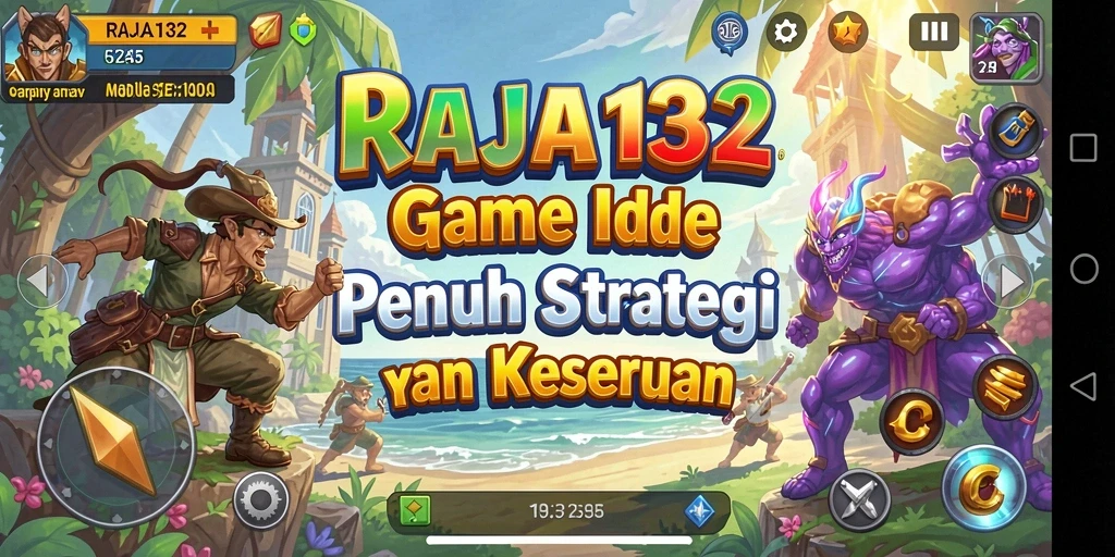 Tangkapan layar gameplay RAJA132 menunjukkan kemajuan pembangunan kerajaan.