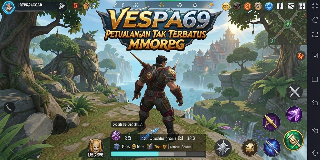 Tangkapan layar VESPA69 menampilkan aksi mendebarkan dalam dunia MMORPG.