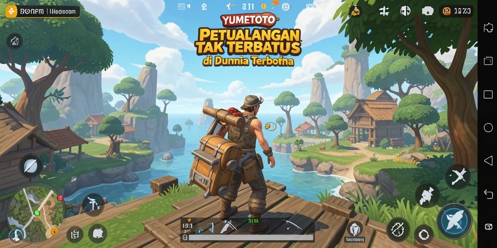 Tampilan gameplay YUMETOTO yang menakjubkan dalam dunia terbuka.